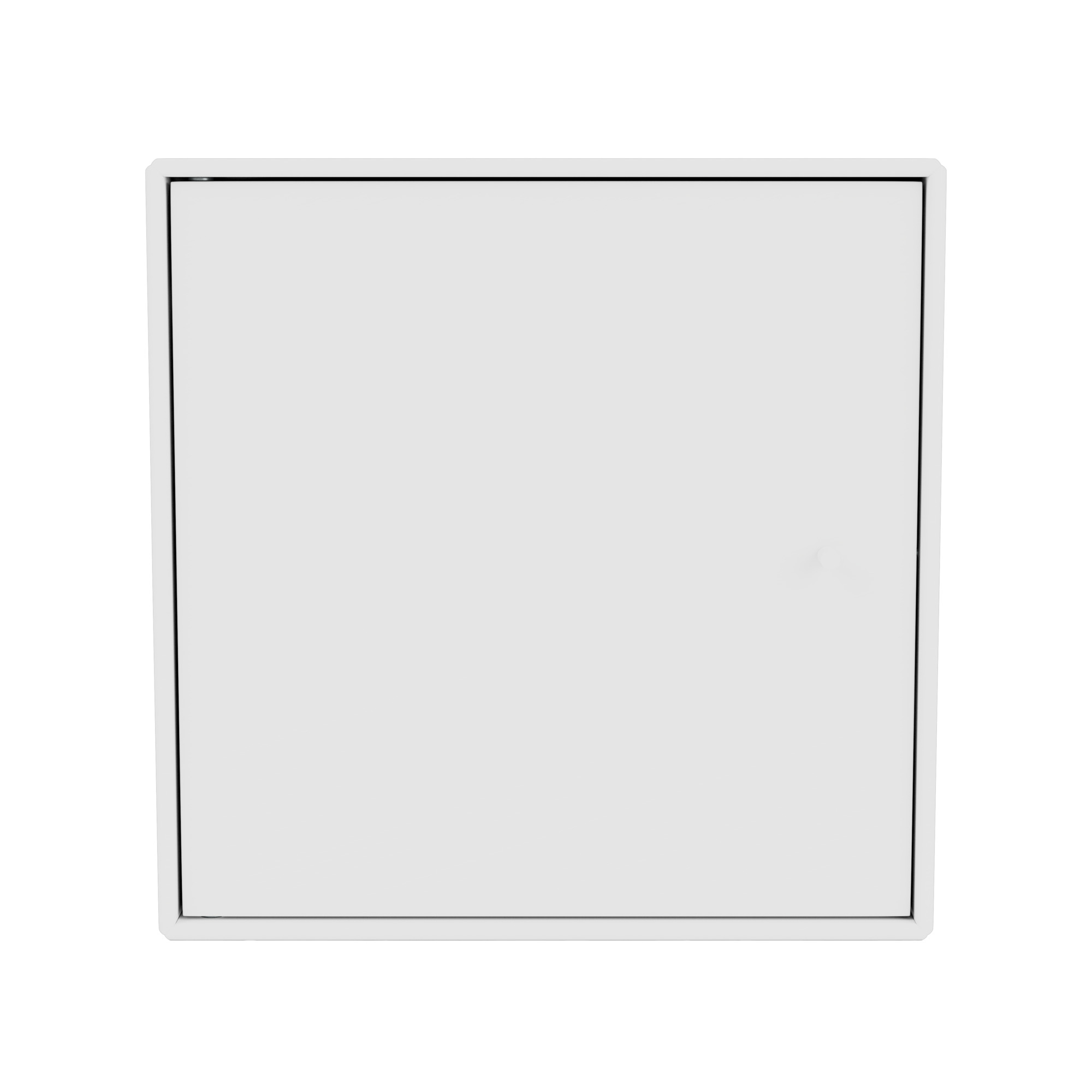 Weißes Montana Mini Modul mit Tür, modernes Design für stilvolle Wandgestaltung und Aufbewahrung.