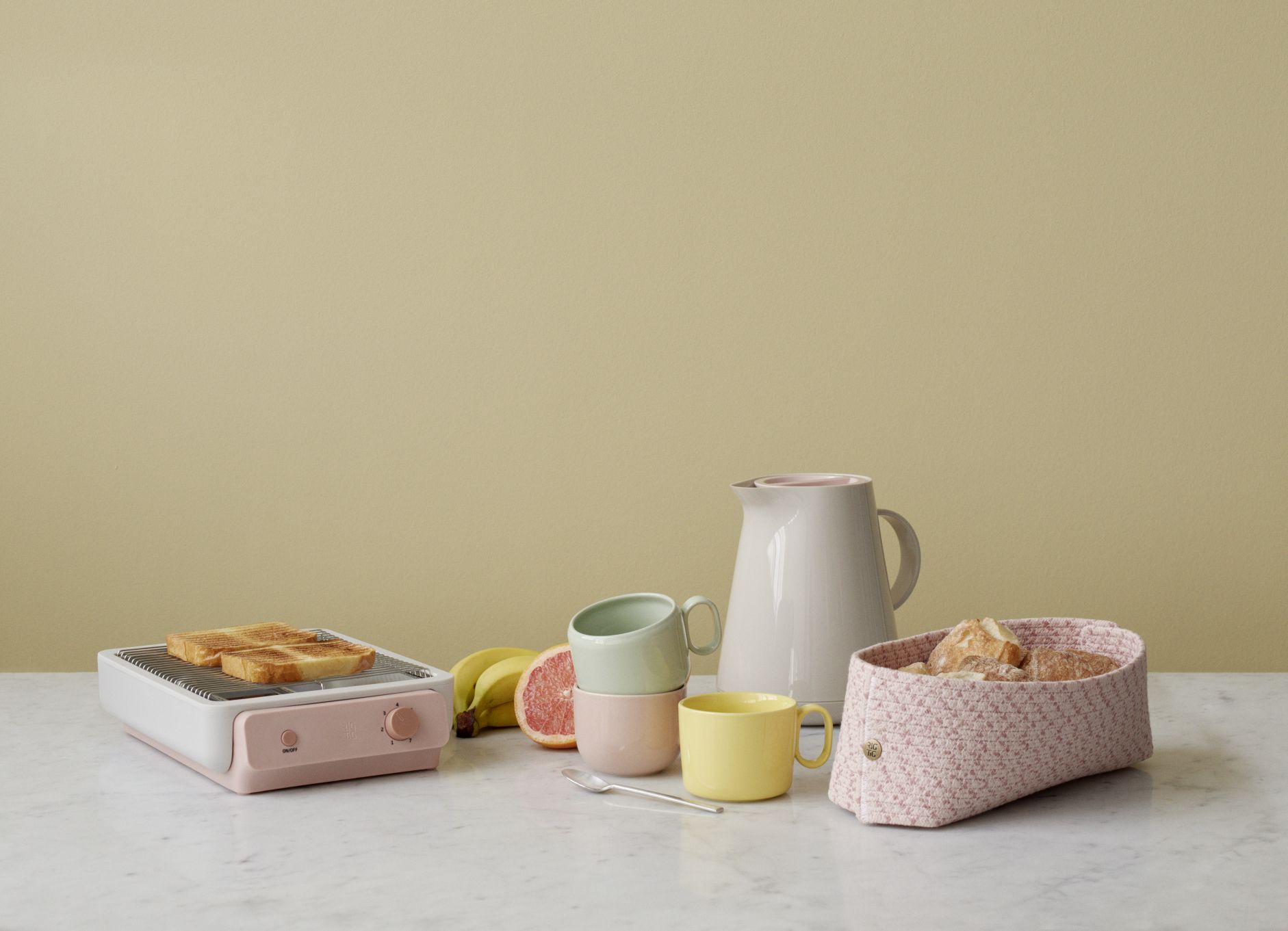KNIT-IT Brotkorb rose RIG TIG by Stelton EINZELSTÜCK