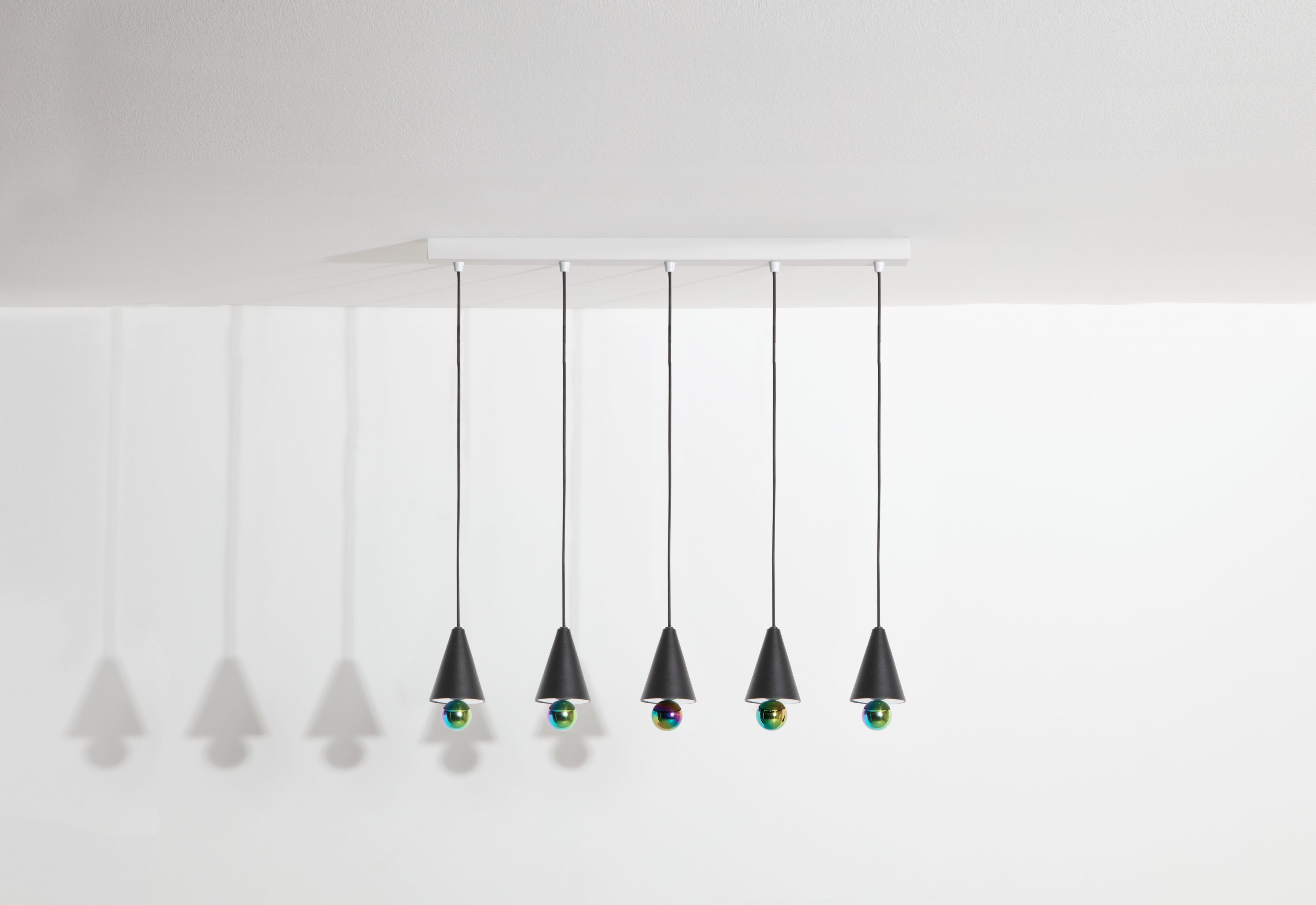 Cherry Pendant light Pendelleuchte 5-er Set Linear Petite Friture 