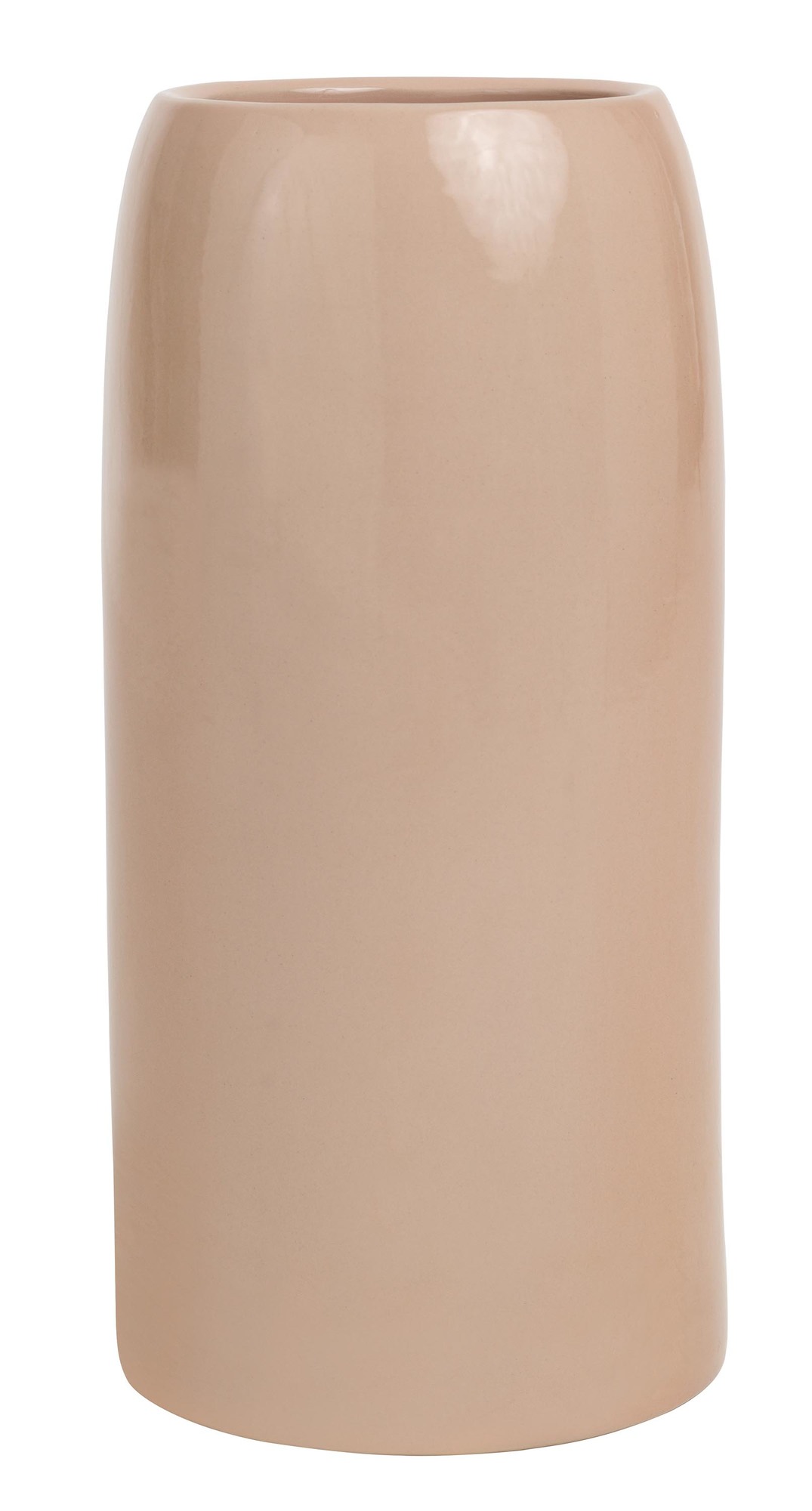 Carlo Schirmständer Schönbuch in Hautfarbe: Moderner, zylindrischer Regenschirmständer für den Eingangsbereich.