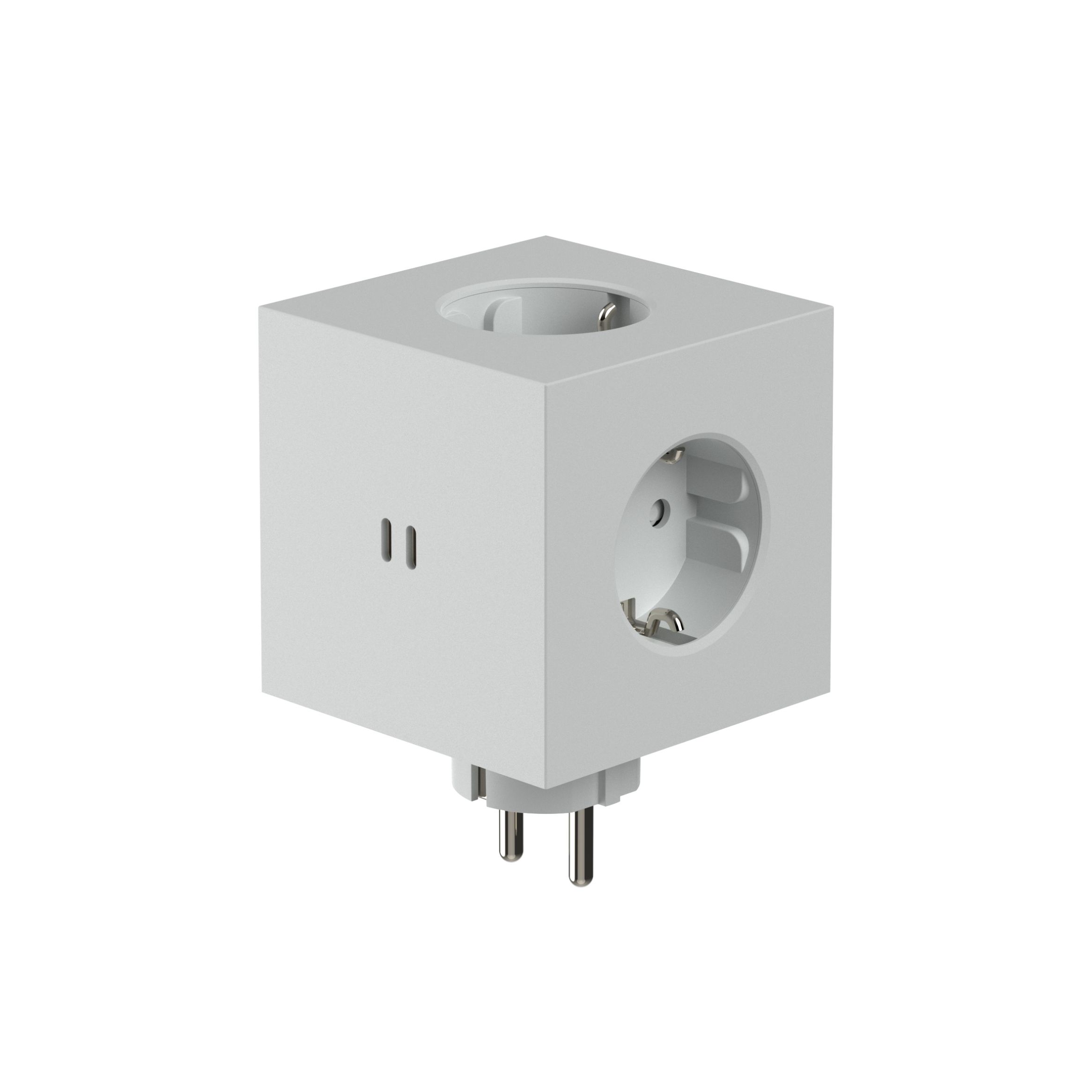Square 2 - Avolt Steckdosenwürfel mit USB-C Gotland Grau dfp Design