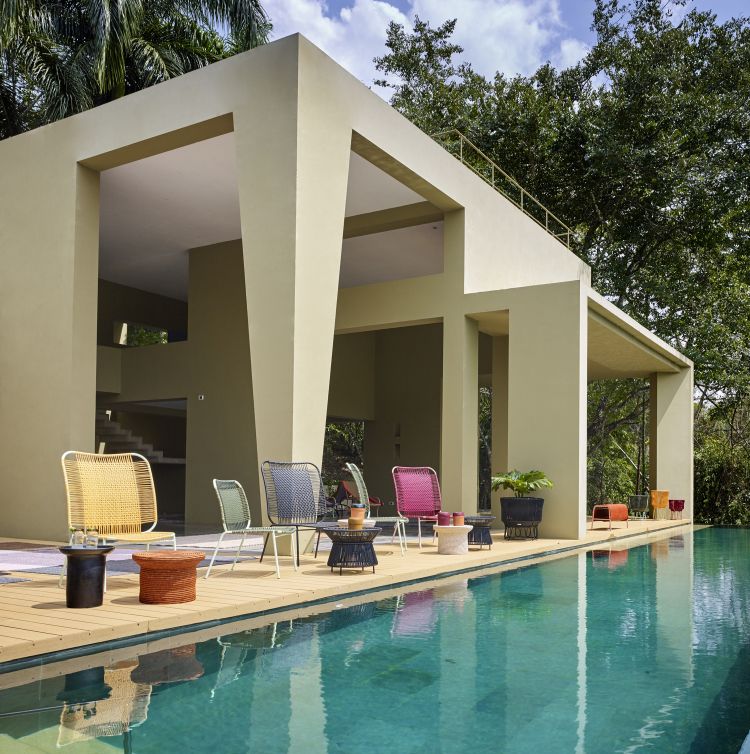Cielo Lounge Chair low Lounge Stuhl niedrig Outdoor ames 