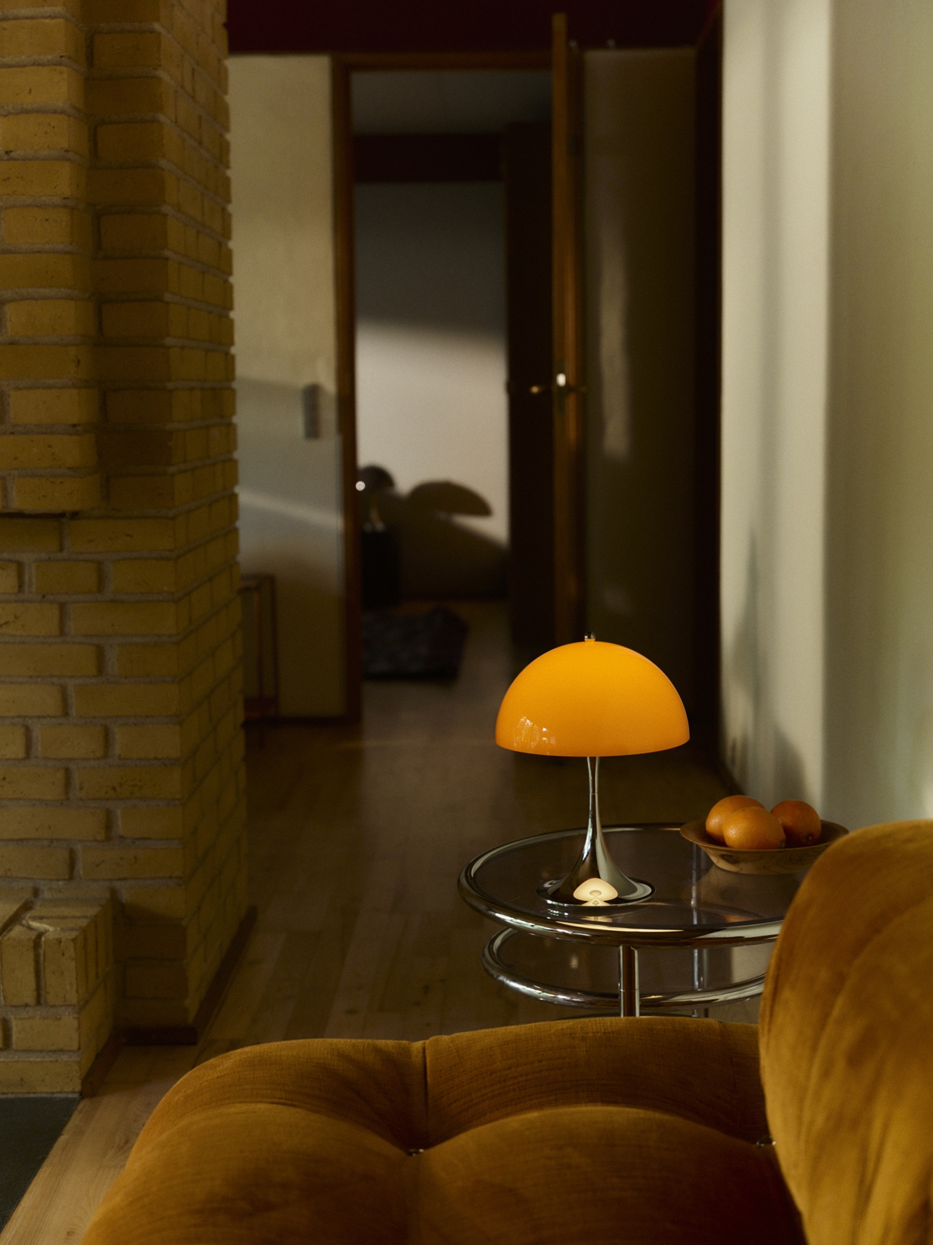 Panthella 250 Portable Chrom Akkuleuchte / Tischleuchte Louis Poulsen