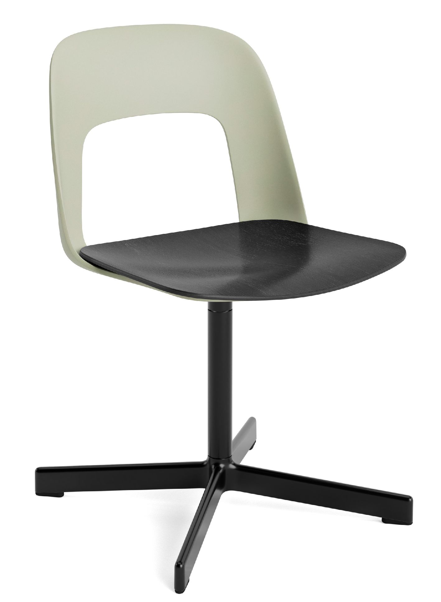 Layout Side Chair 132 4-Stern Drehfuß Stuhl Hay