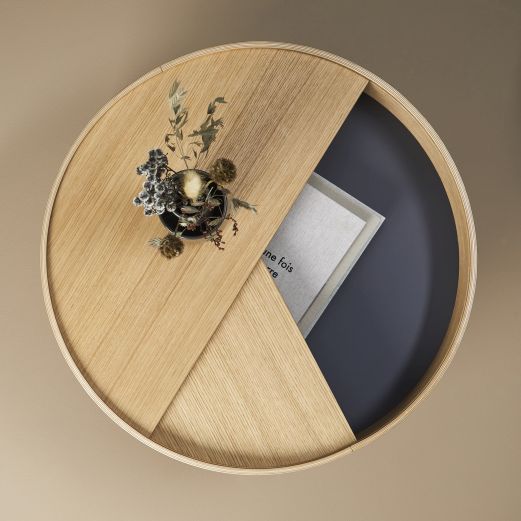 Arc Couchtisch Eiche geölt ⌀ 66 cm Woud