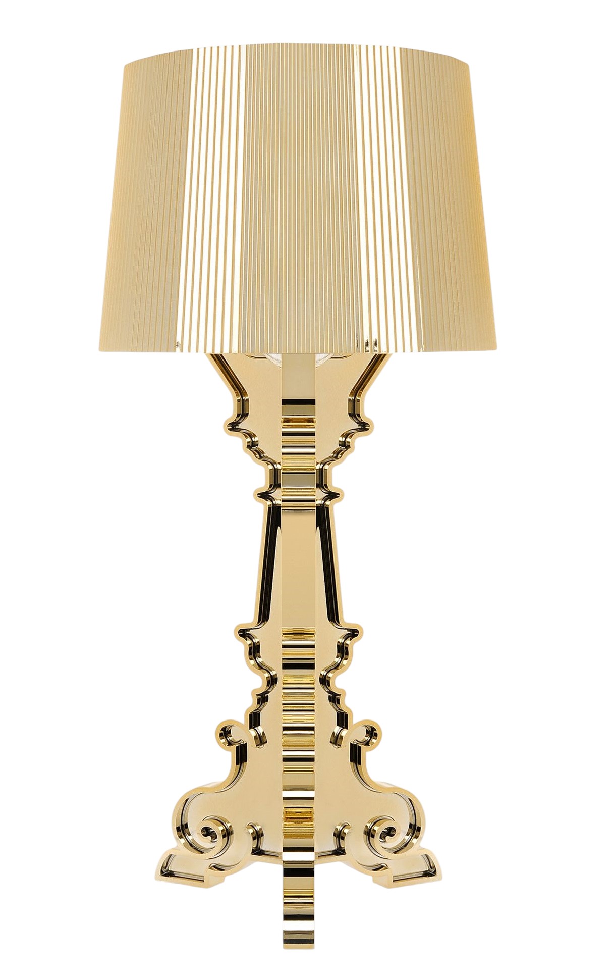 Bourgie Tischleuchte metallisiert Gold Kartell