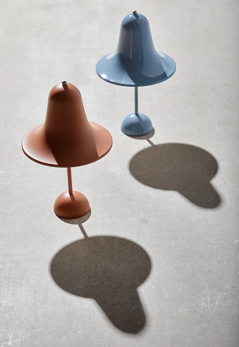 Pantop Table Lamp Ø23 Tischleuchte Hellblau Verpan EINZELSTÜCK