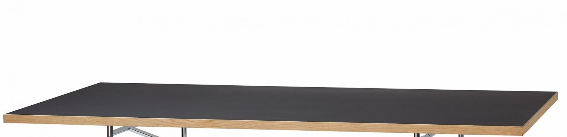 Tischplatten Eiermann Linoleum Richard Lampert Nero 120x80 cm