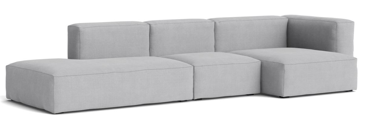 Mags Soft Sofa 3-Sitzer Combination 4 mit Armlehne rechts Hay