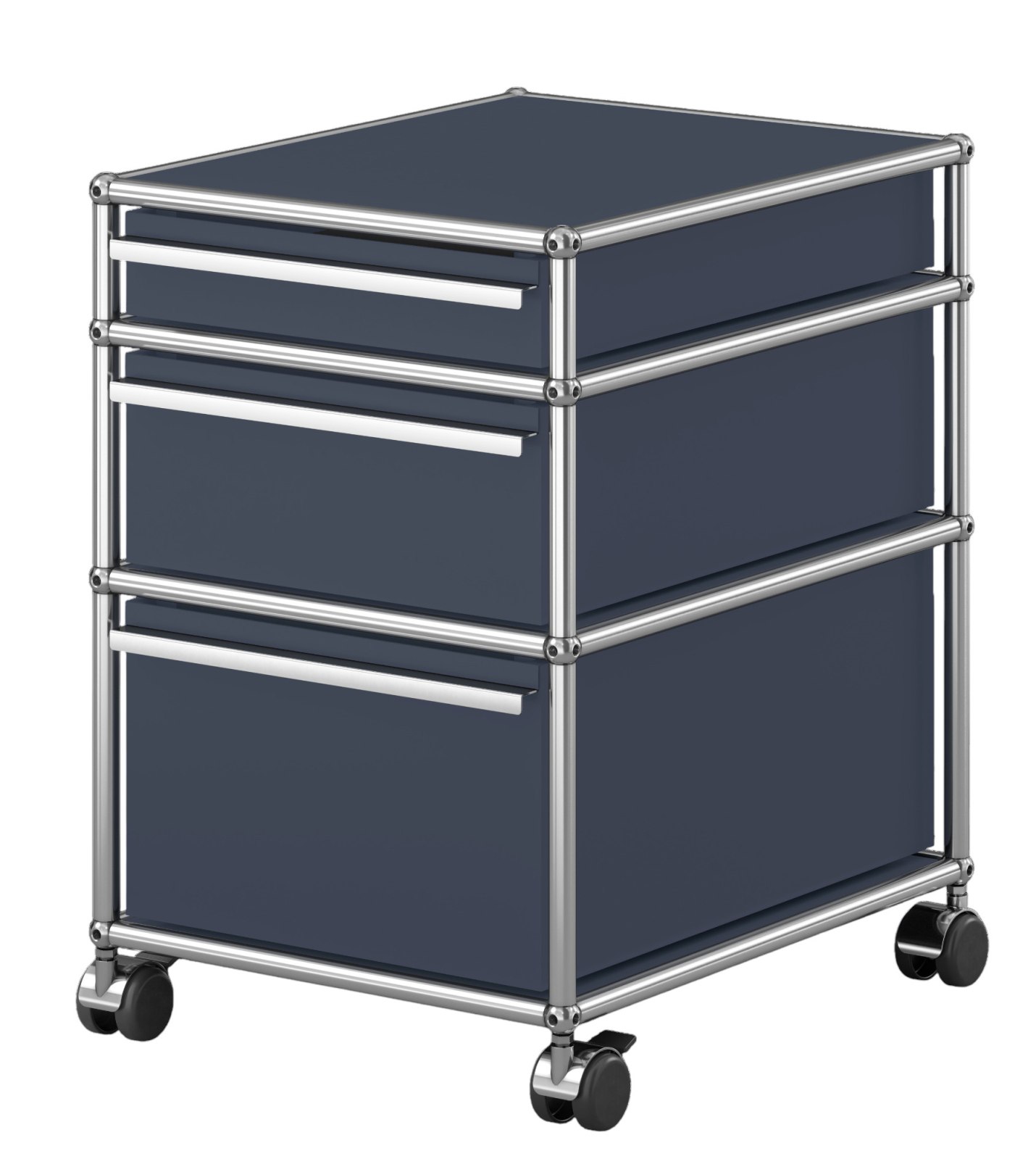 USM Haller Rollcontainer mit 3 Schubladen Anthrazitgrau