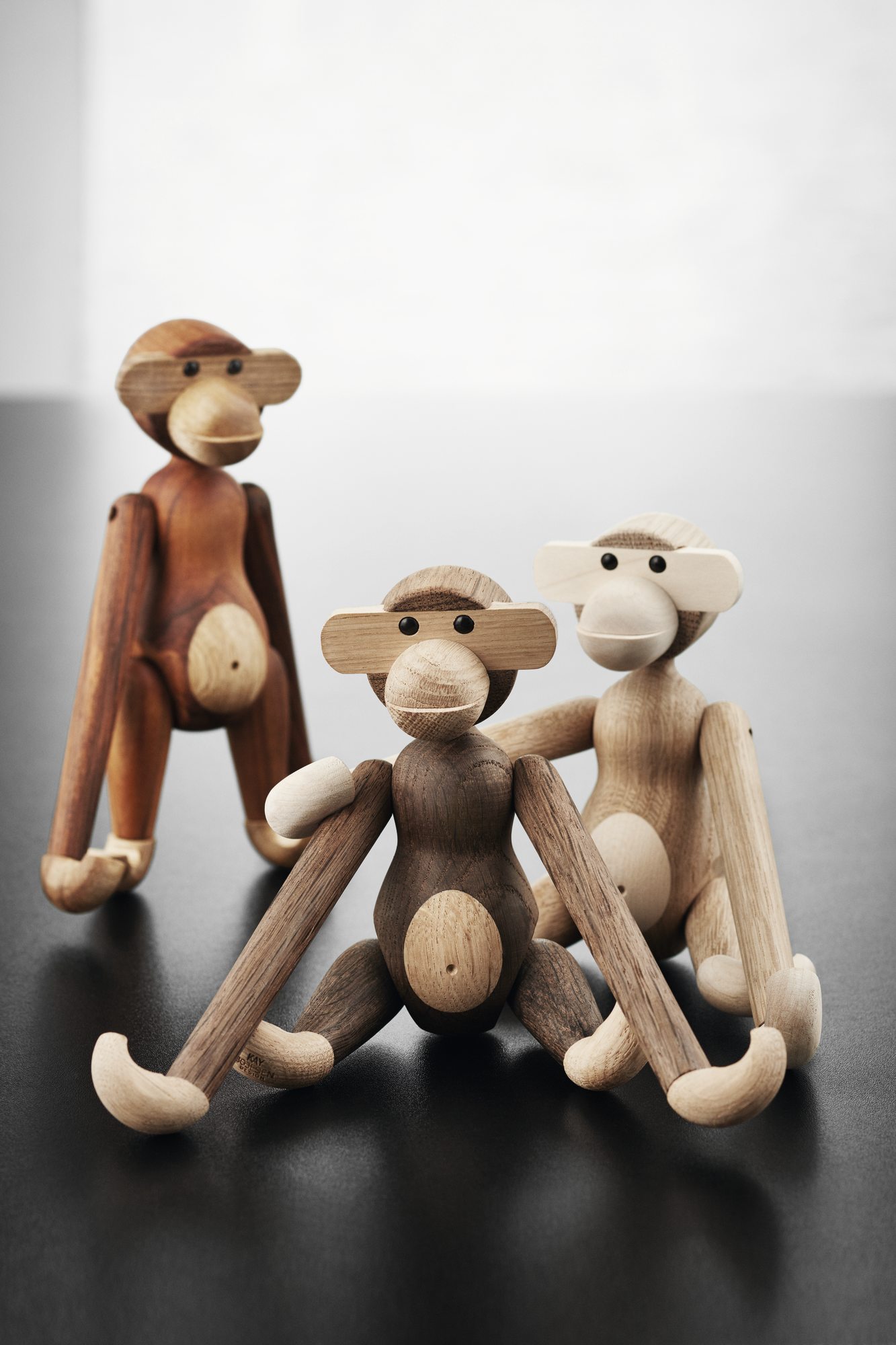 Affe klein Holzfigur Eiche / Ahorn Kay Bojesen