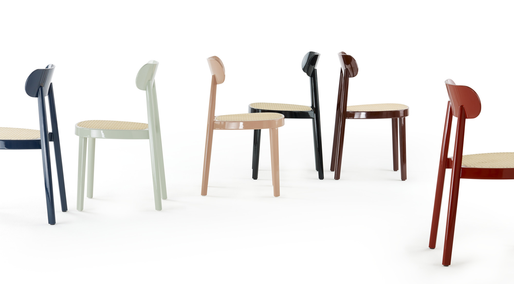 Holzstuhl 118 Hochglanz Thonet