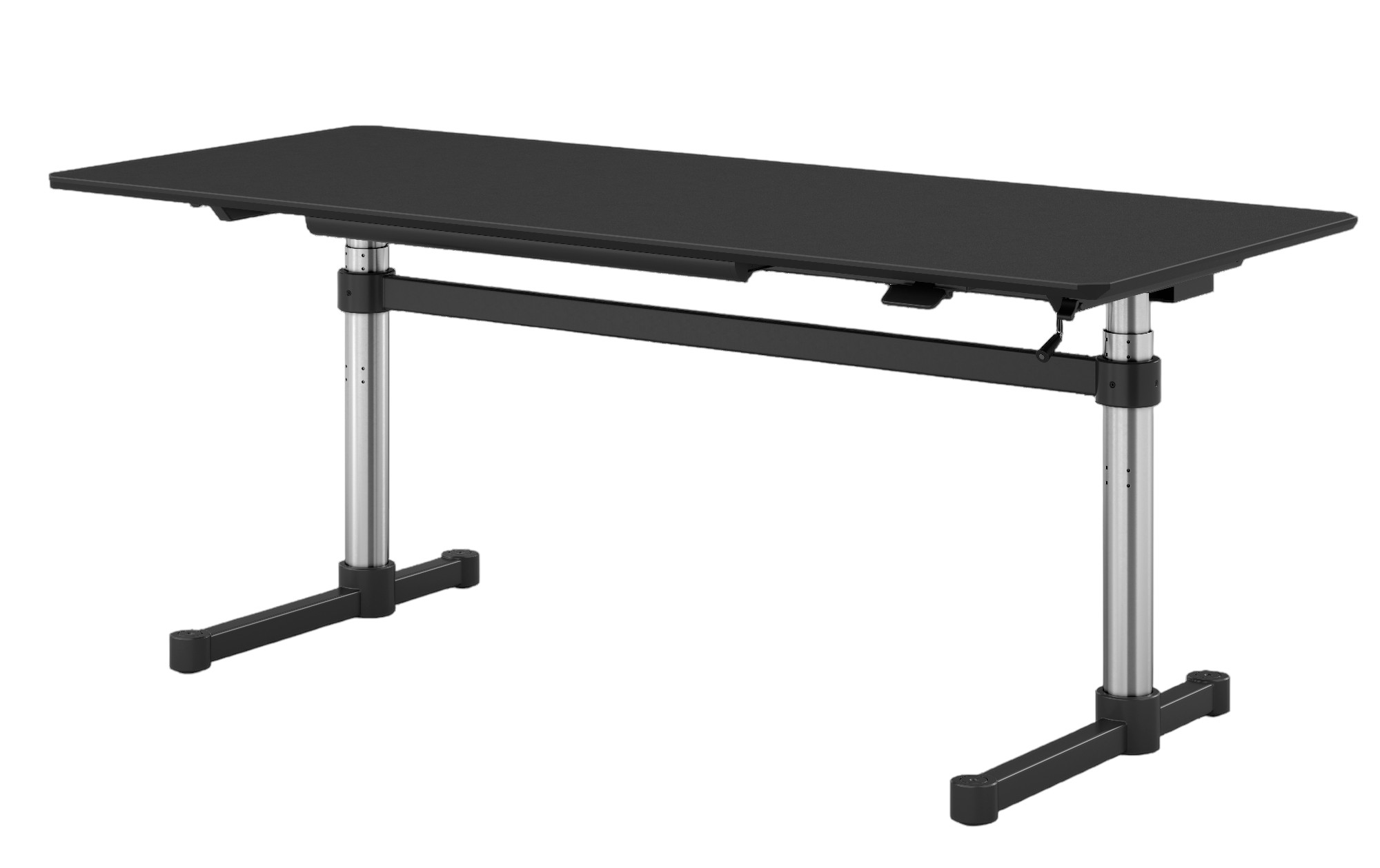 USM Haller Kitos M Schreibtisch Linoleum nero