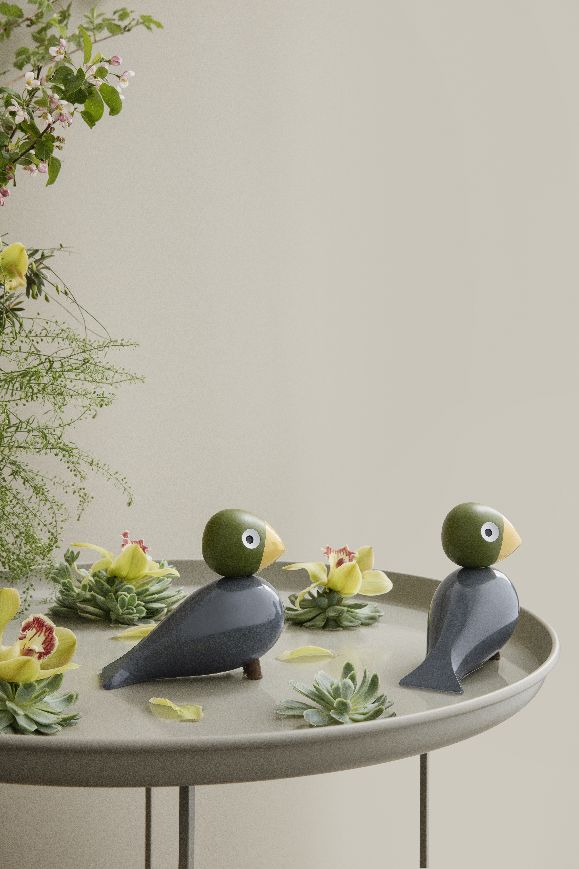 Songbirds Singvögel Holzfigur Nachtigall Kay Bojesen