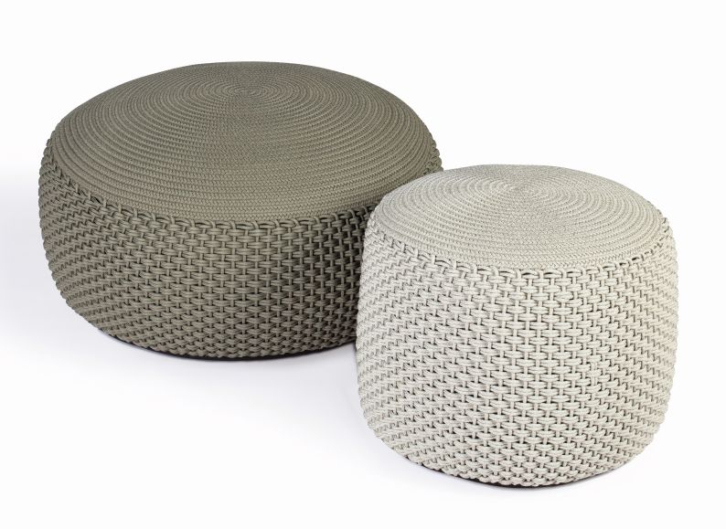Pouf Hocker Groß Indoor / Outdoor Weishäupl Sand