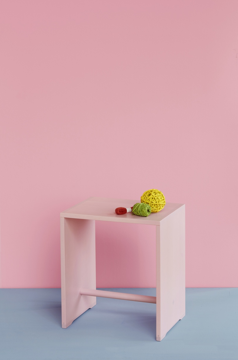 Ulmer Hocker Max Bill Rosa wb form LIMITED EDITION