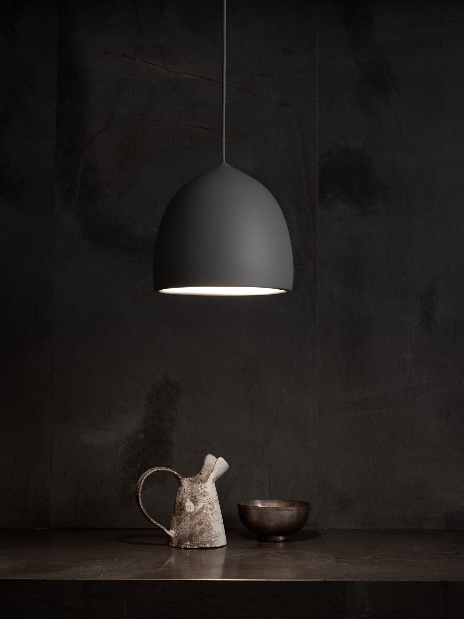 Suspence P1 Pendelleuchte Fritz Hansen Schwarz