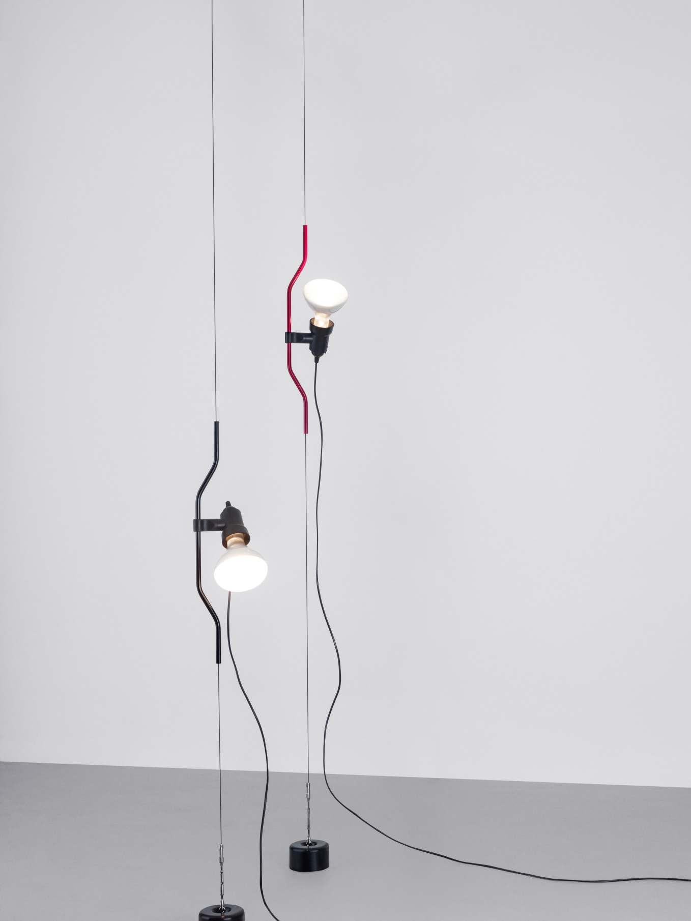 Parentesi Lamp Leuchte mit Schalter Flos Weiß