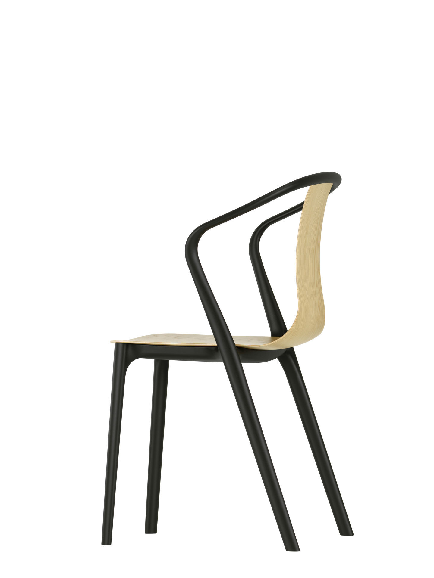 Belleville Armchair Wood Stuhl Vitra