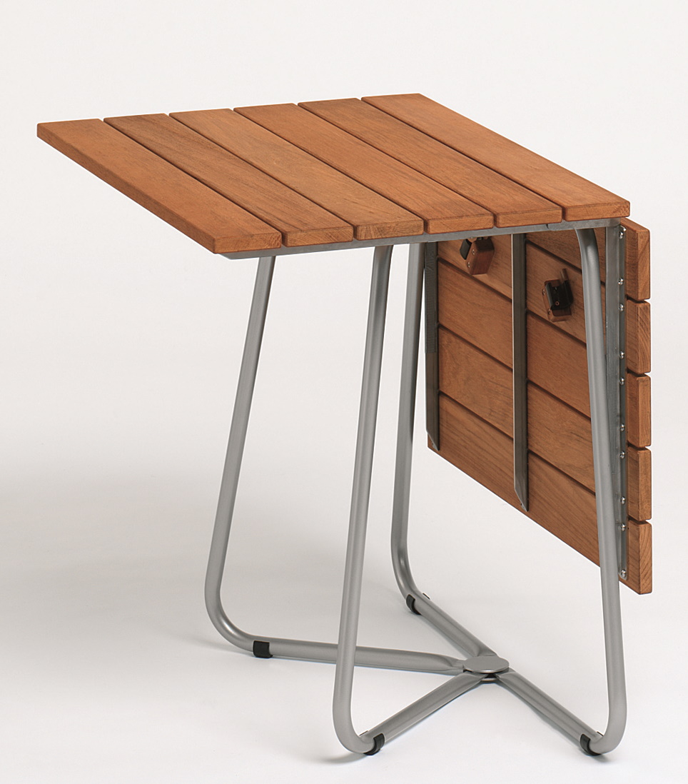 Balcony Klapptisch Edelstahlgestell Teak Weishäupl