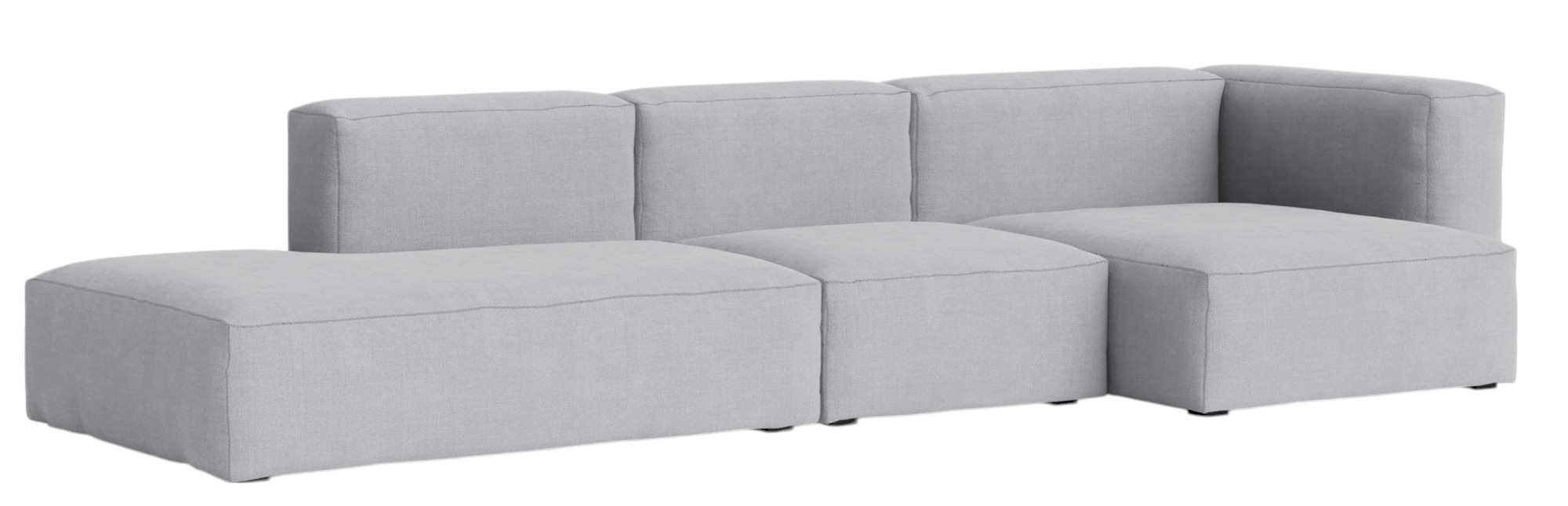 Mags Soft Sofa 3-Sitzer Combination 4 mit Armlehne rechts Hay