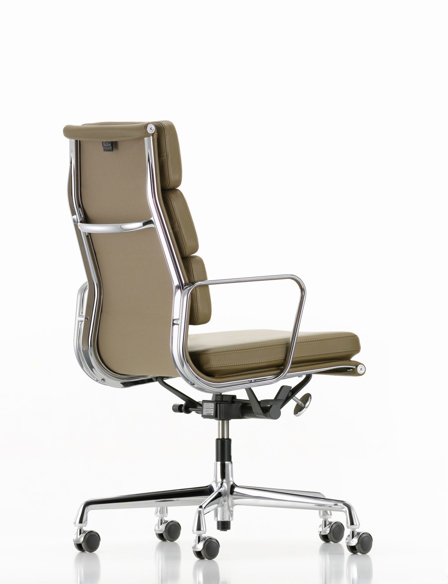 Soft Pad Chair EA219 / EA 219 Sessel Leder Premium Schwarz Vitra