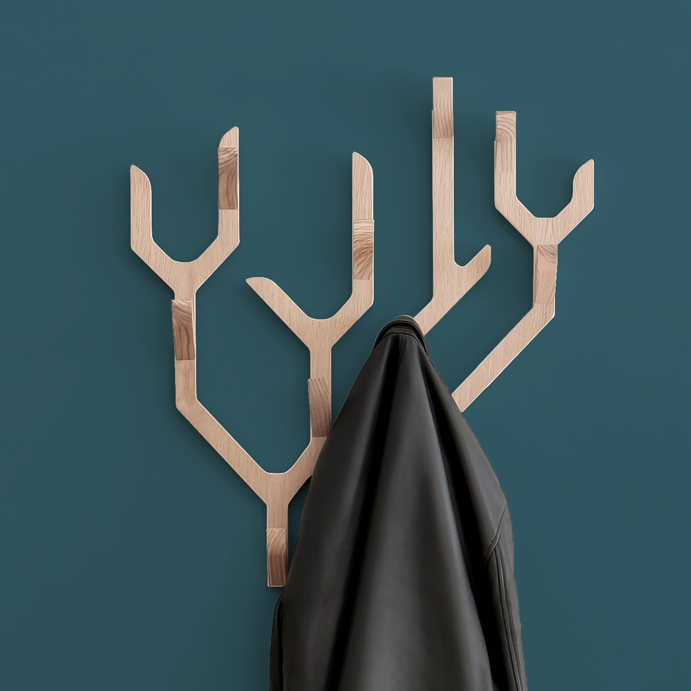Ambroise Wall Coat rack Wandgarderobe EICHE NATUR Hartô EINZELSTÜCK