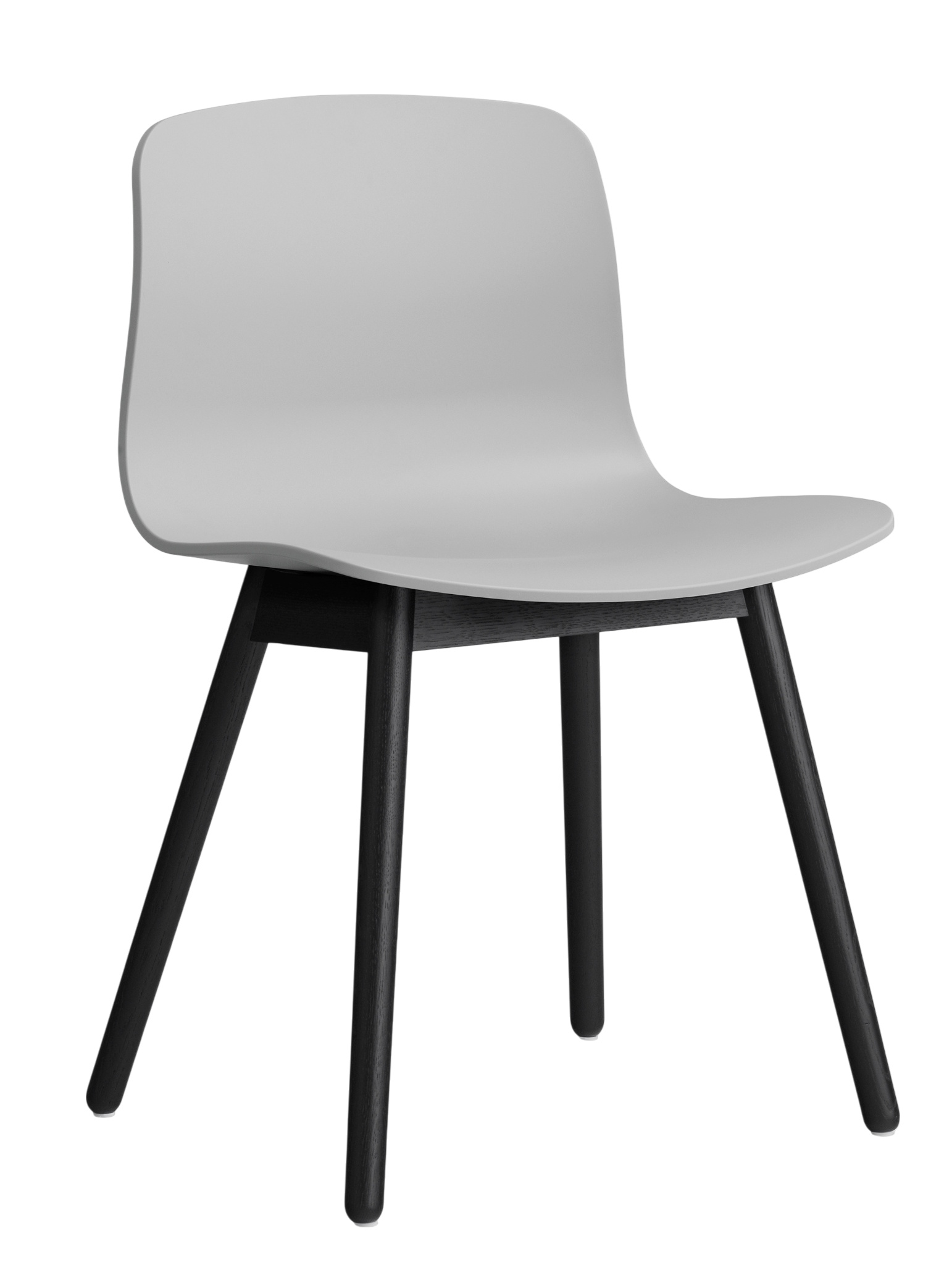 About a Chair AAC12 / AAC 12 Chair Stuhl CONCRETE GREY 2.0 / EICHE LACKIERT AUF WASSERBASIS SCHWARZ Hay EINZELSTÜCK