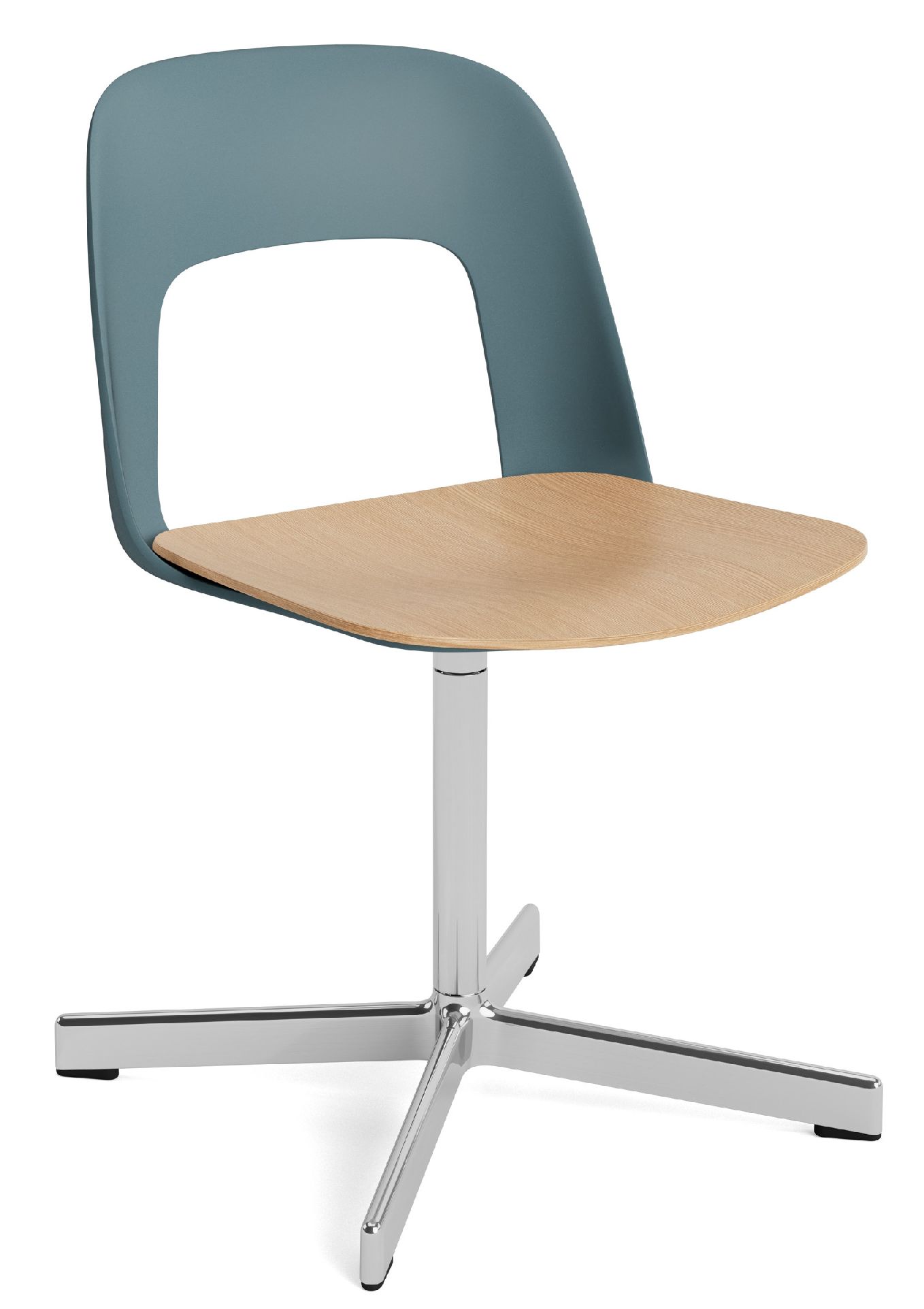 Layout Side Chair 132 4-Stern Drehfuß Stuhl Hay