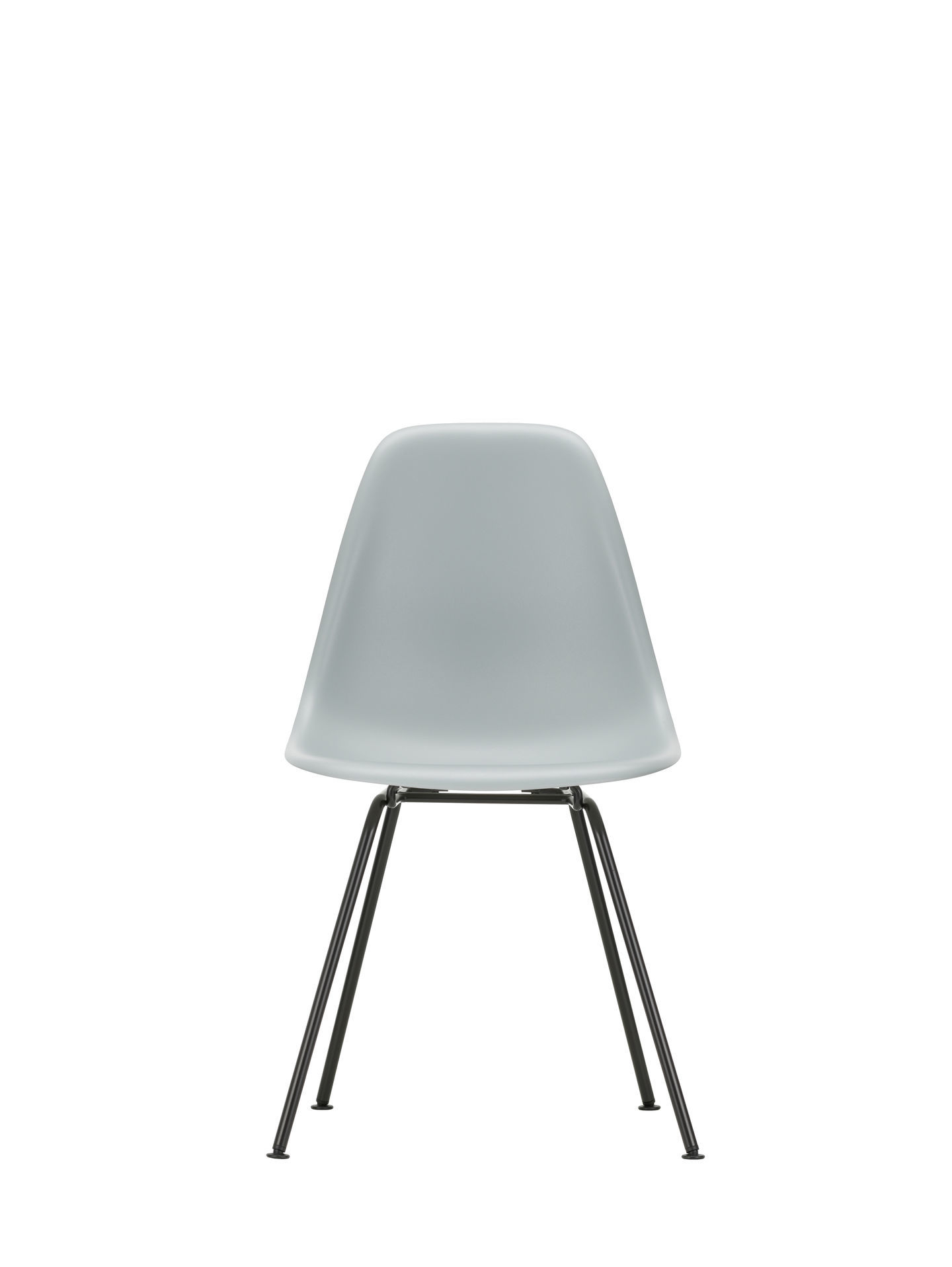Eames Plastic Side Chair DSX Stuhl Vitra Chrom - Tiefschwarz
