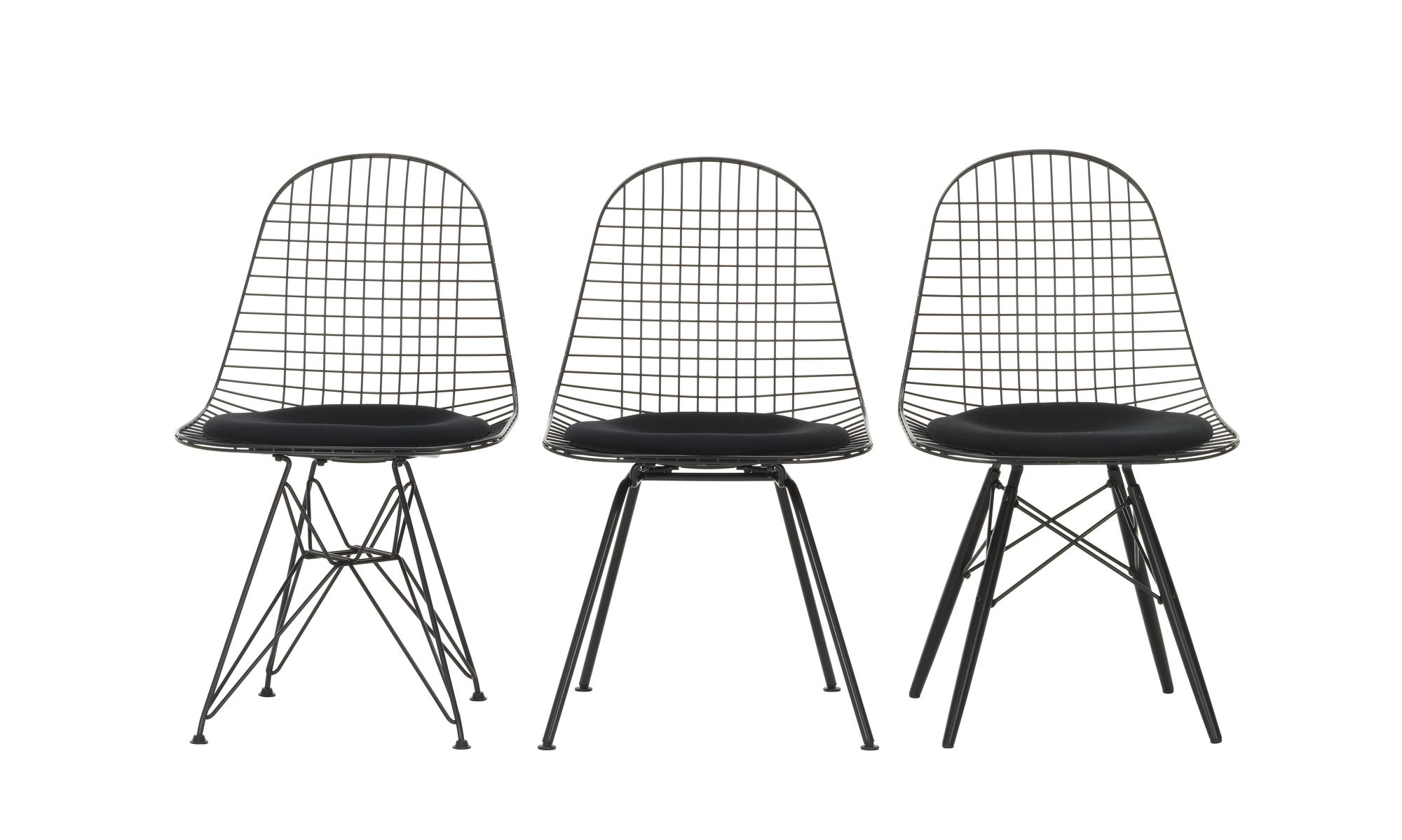 DKW-5 Wire Chair Stuhl mit Sitzkissen Vitra