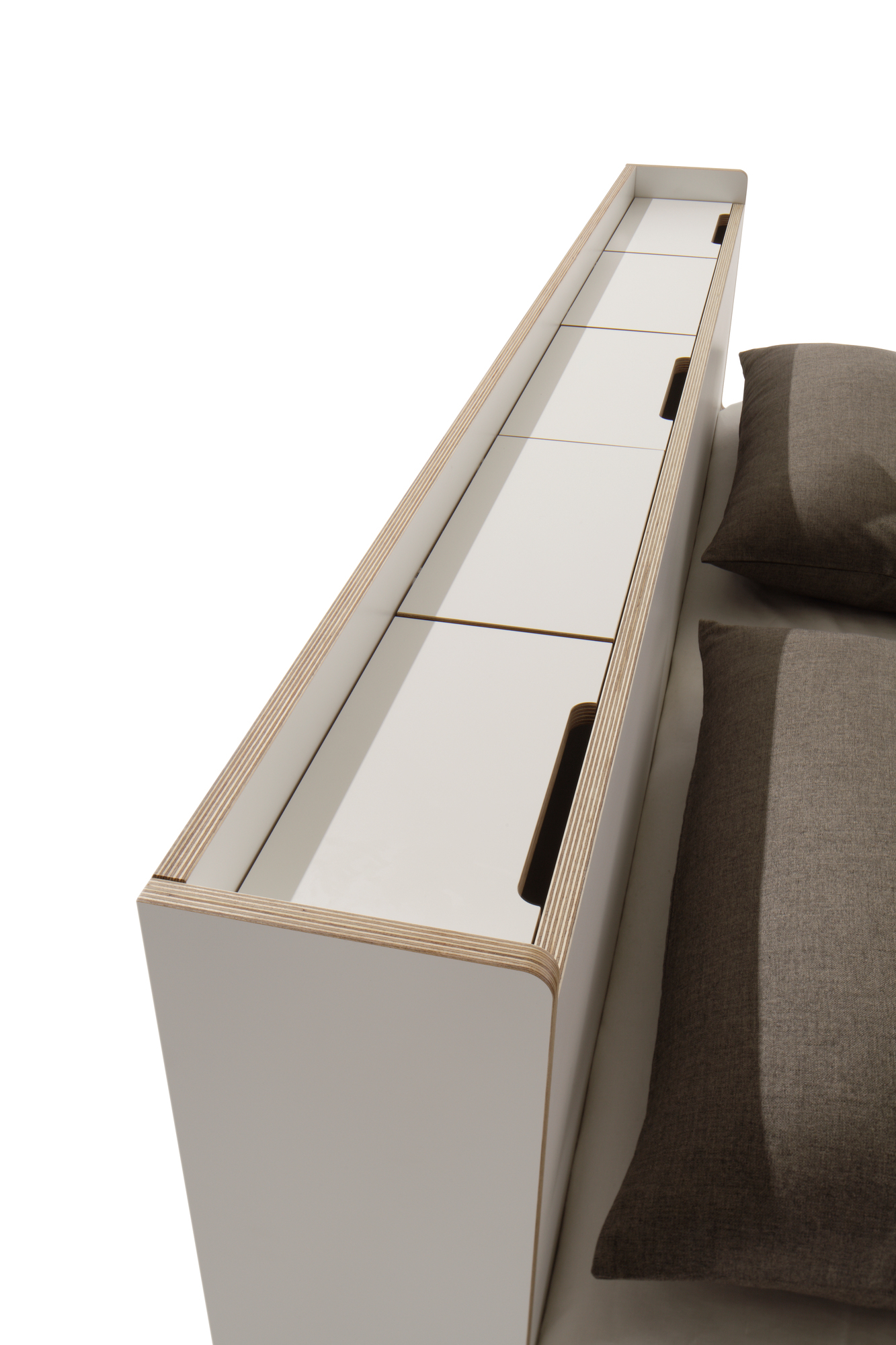 Nook Doppelbett CPL Weiß Müller Möbelwerkstätten 140x200 cm