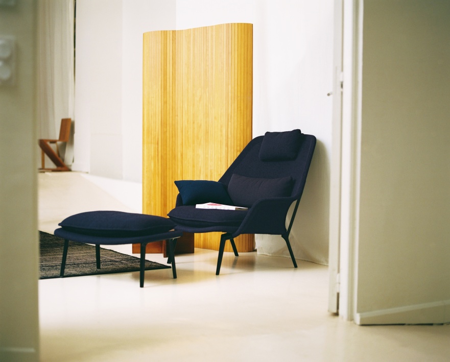 Slow Chair Ottoman Stoff Vitra 