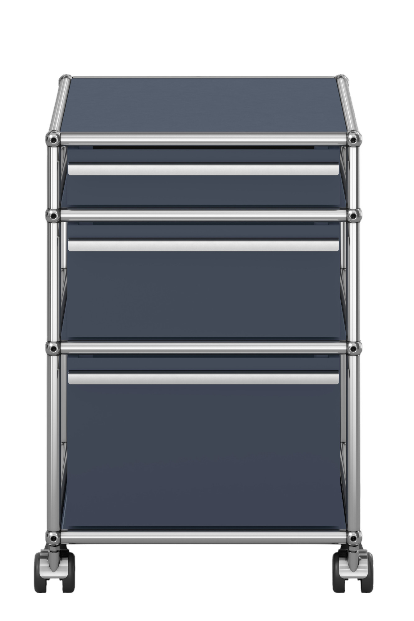 USM Haller Rollcontainer mit 3 Schubladen Anthrazitgrau