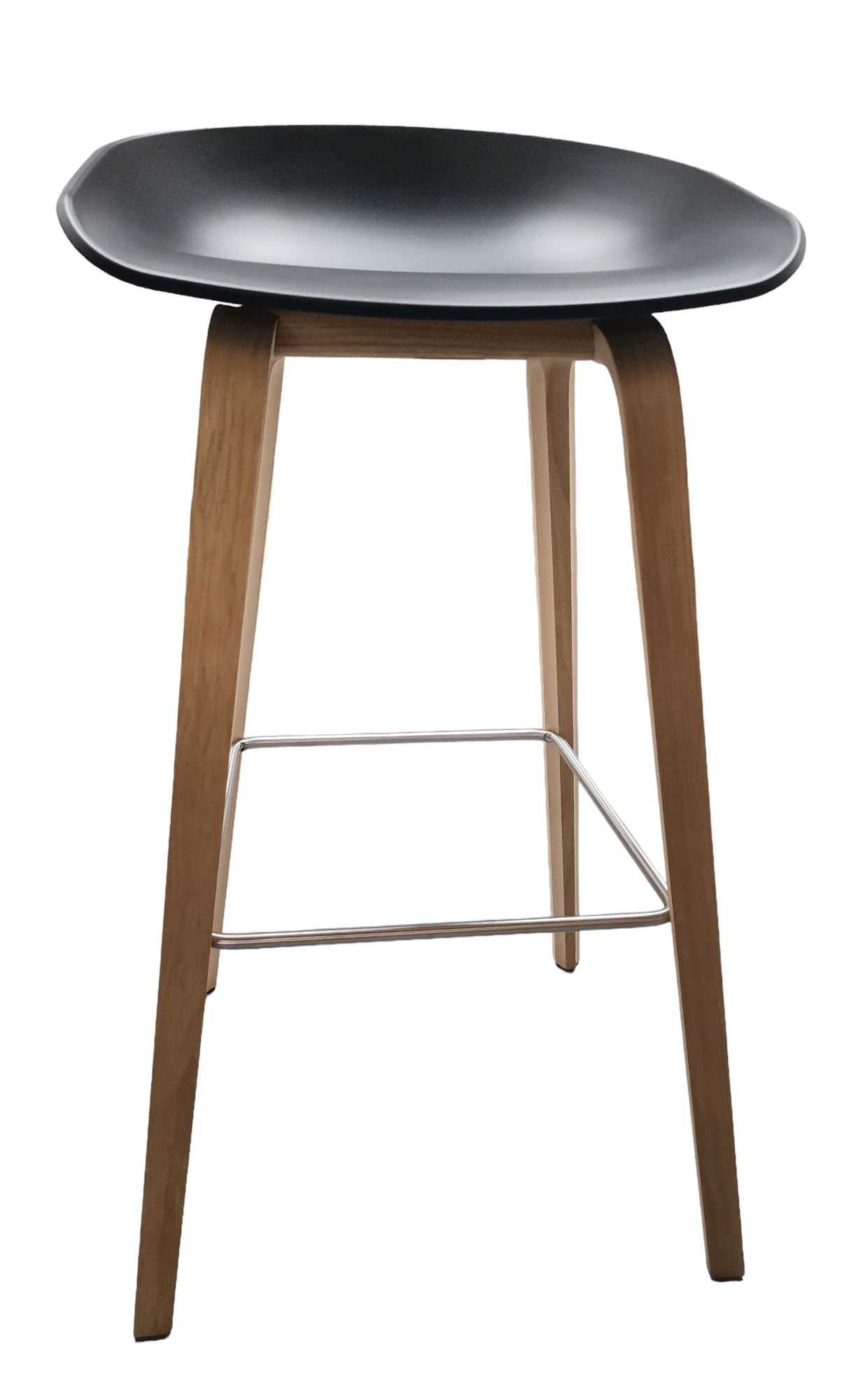 About a Stool AAS32 / AAS 32 Barhocker High SCHWARZ / EICHE GESEIFT Hay MÄNGELEXEMPLAR 