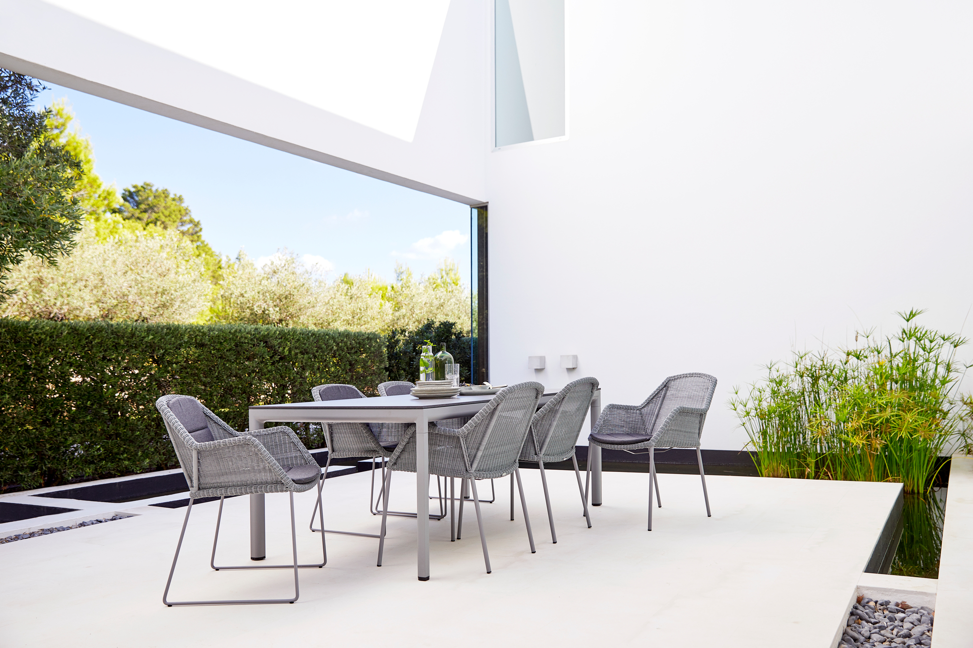 Breeze Sitz- Rückenkissen für Outdoor Stuhl Kufengestell Cane-Line