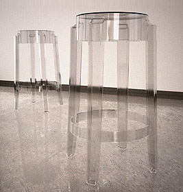 Charles Ghost Hocker 2-er Set Kartell