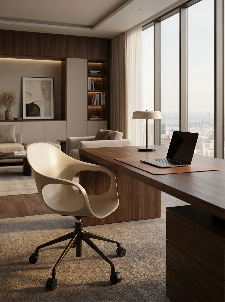 Elephantino Sessel Fünfstern Gestell mit Rollen Kristalia