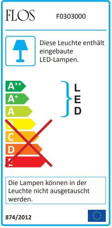 Arco LED Stehleuchte Flos EINZELSTÜCK