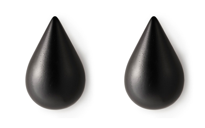 Dropit Hooks 2er Pack Garderobenhaken SCHWARZ / LARGE Normann Copenhagen EINZELSTÜCK