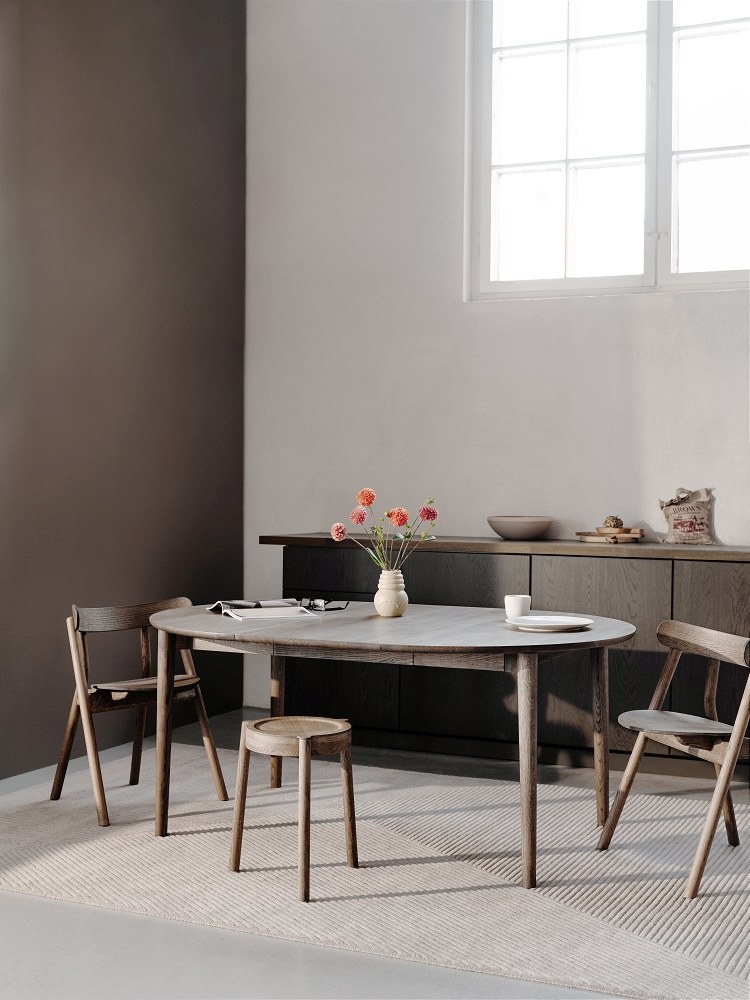 Expand Dining table Circular Ausziehtisch / Esstisch Northern