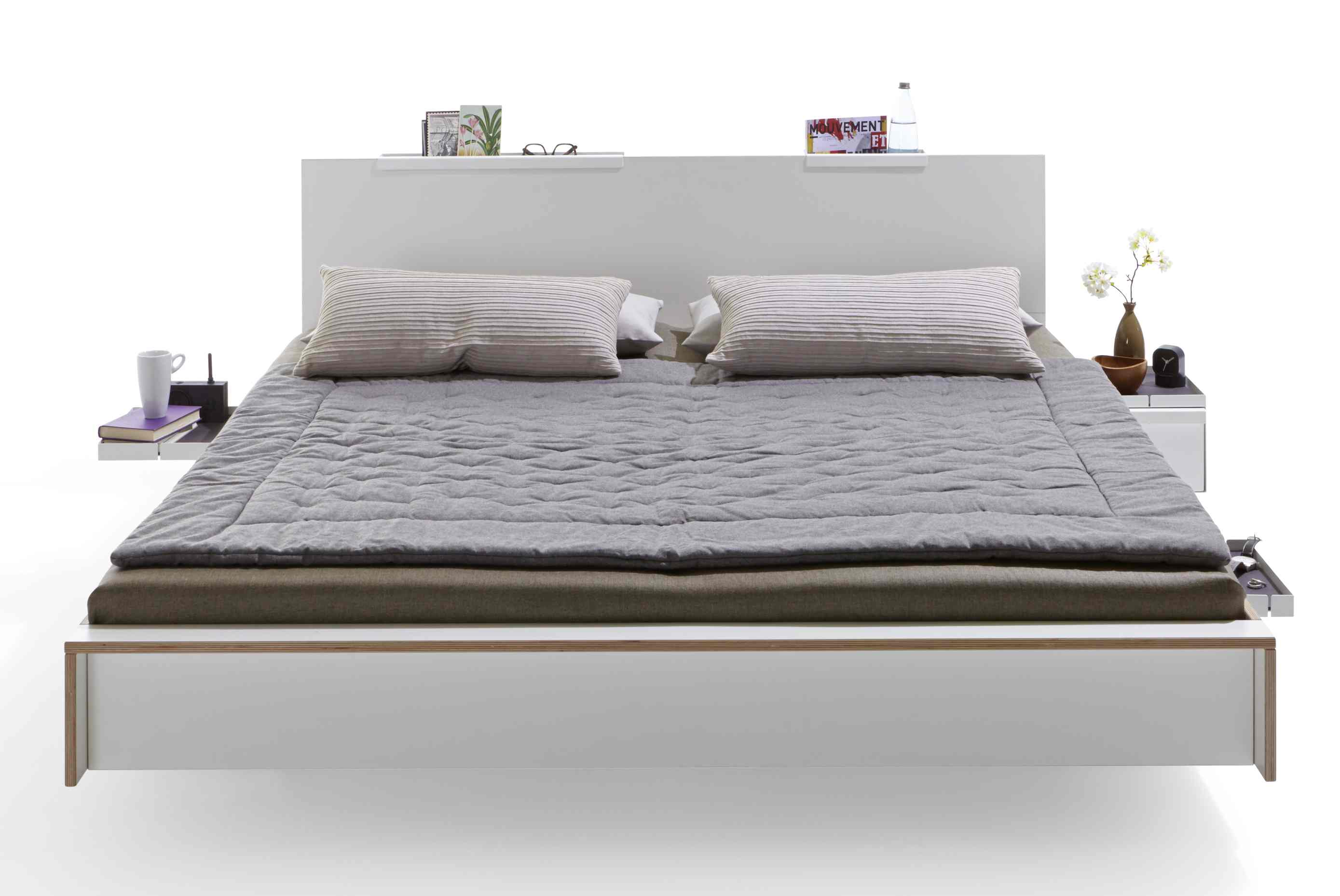 Kopfteil für Flai Doppelbett Anthrazit Müller Möbelwerkstätten