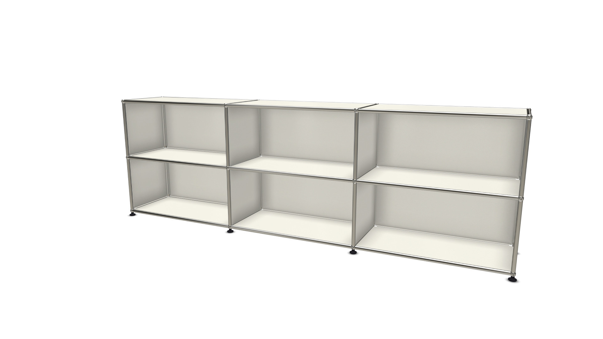 USM Haller Sideboard 6 offene Fächer - schwarz