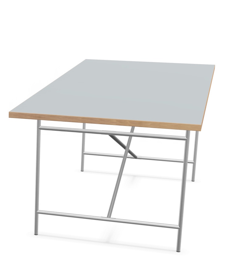 Eiermann 2 ESSTISCH Indoor Komplett LINOLEUM FORBO ASH / EICHEKANTE Richard Lampert EINZELSTÜCK