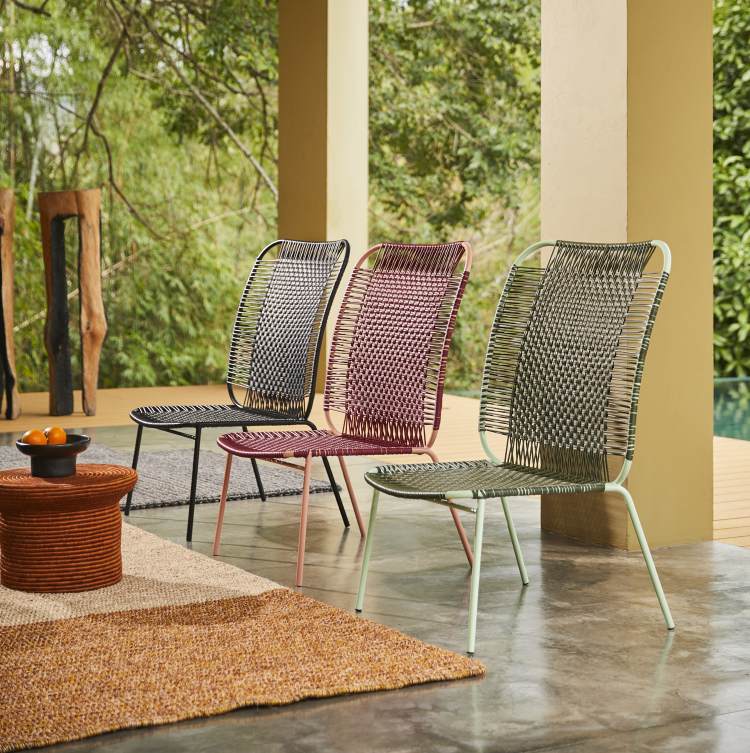 Cielo Lounge Chair High Lounge Stuhl hoch Outdoor ames