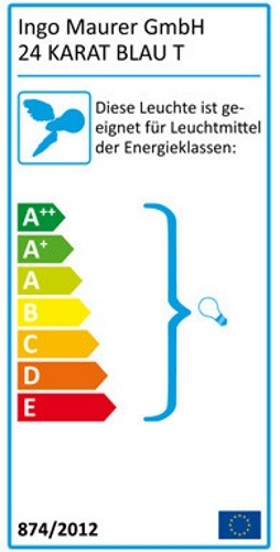 24 Karat Blau T Tischleuchte Ingo Maurer