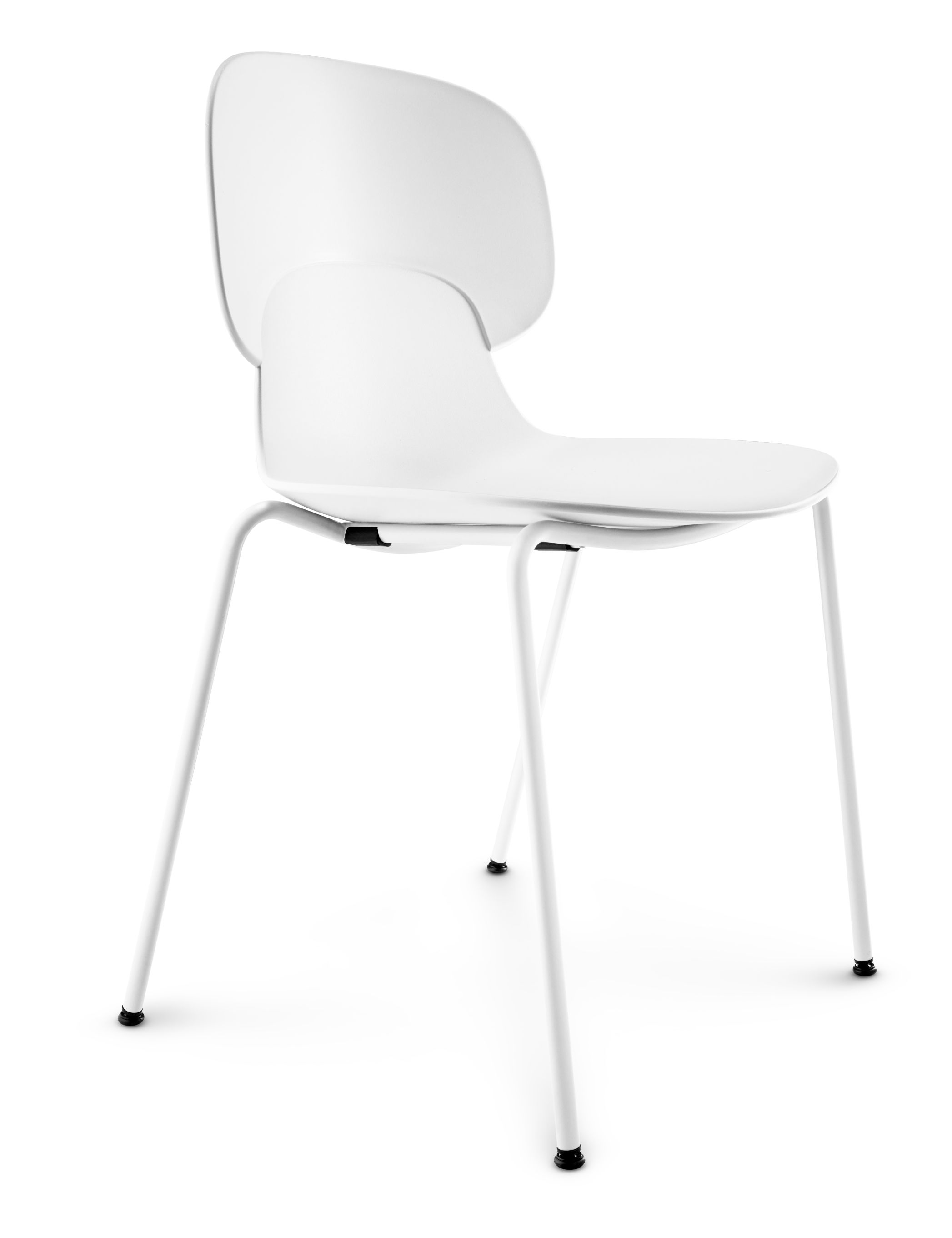 Combo Stuhl - weiß - ungepolstert Eva Solo Weißer Combo Stuhl von Eva Solo, ungepolstert, mit minimalistischem Design und filigranem Metallgestell.