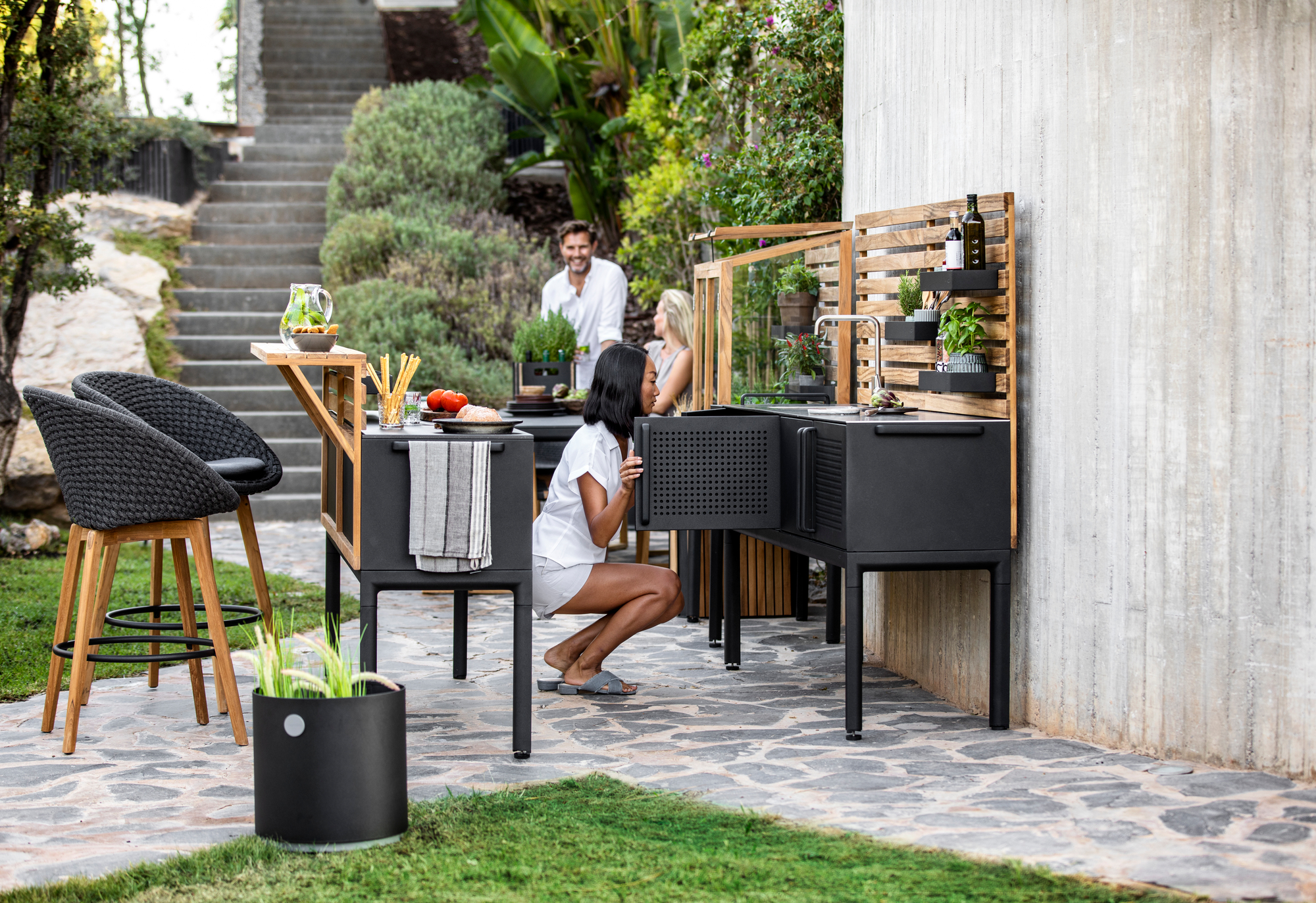 Peacock Outdoor Barhocker Cane-Line