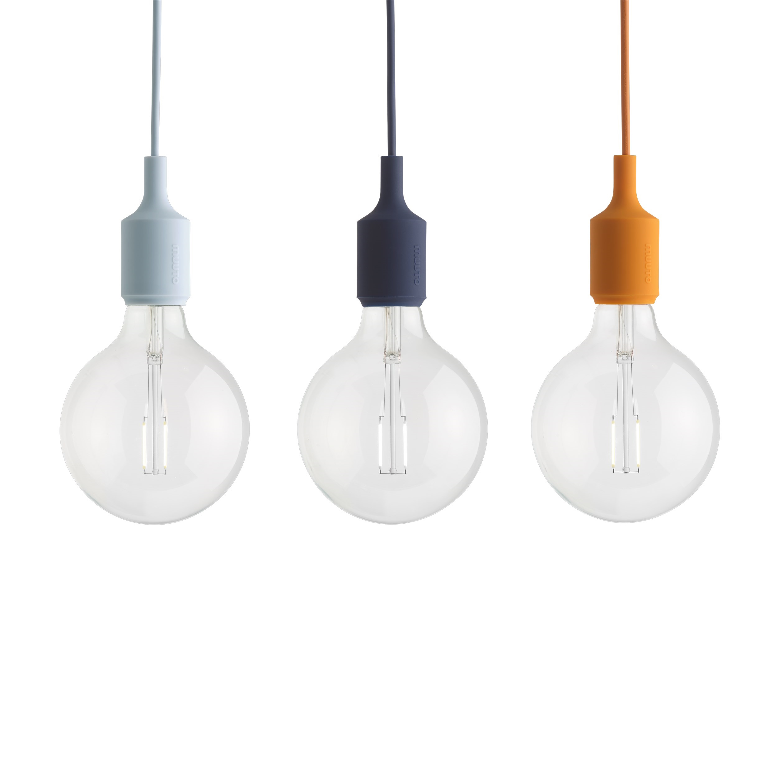 E27 Socket lamp Pendelleuchte Muuto Light blue