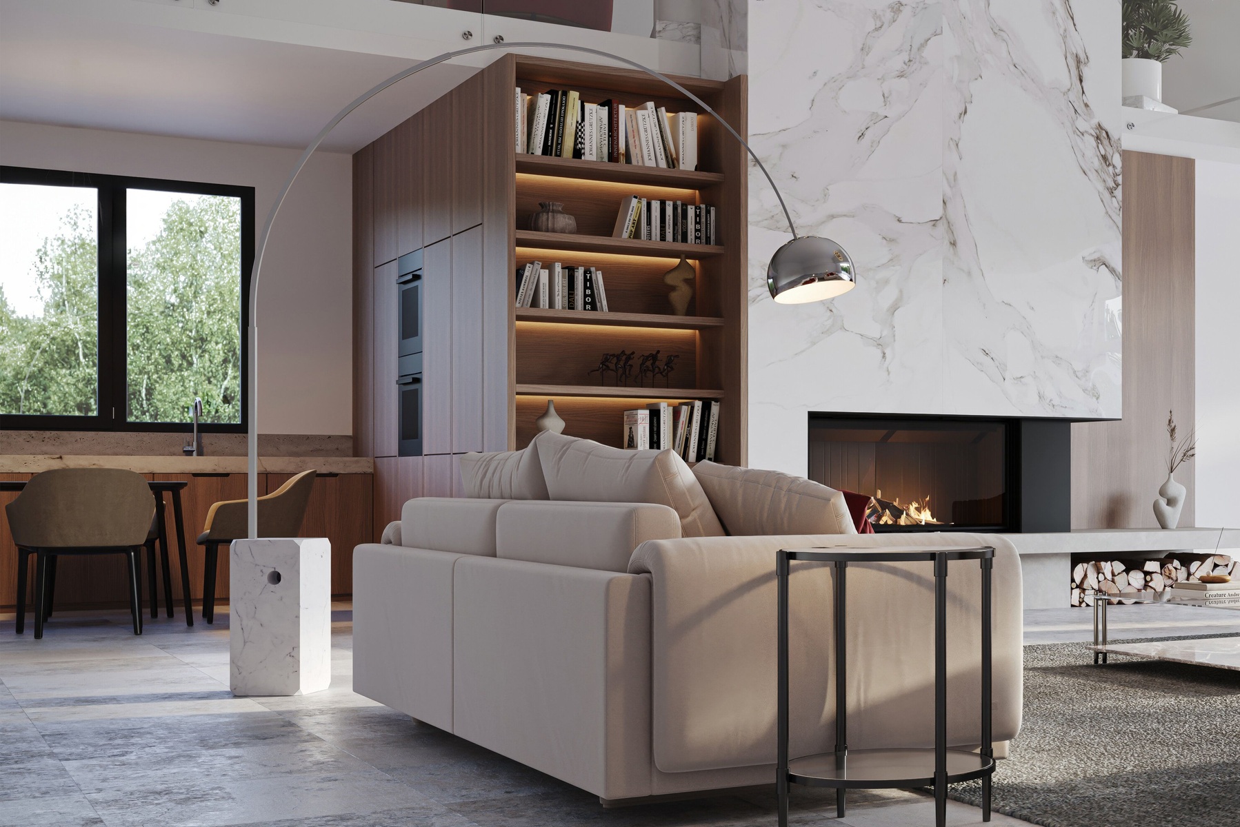 Arco LED Stehleuchte Flos
